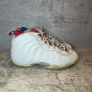 Nike Foamposite Sneakers Kids sz 2Y - white/blue